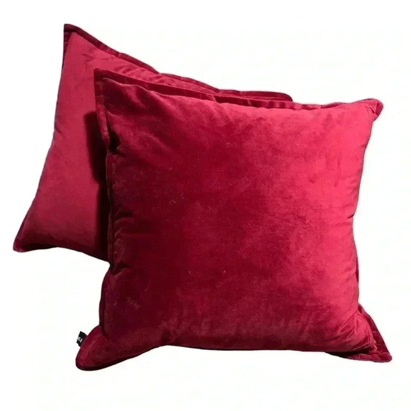 Rodeo Home Pillow 20 x 20 red Velvet Feather Insert Throw Pillow Decor - Picture 1 of 4